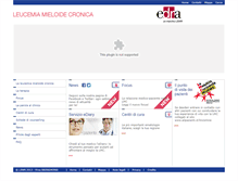 Tablet Screenshot of leucemiamieloidecronica.it